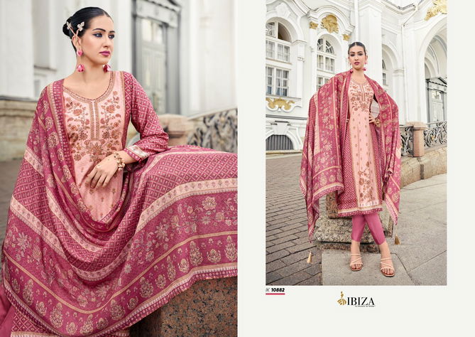 Iznik Vol 4 By Ibiza Simar Muslin Digital Printed Salwar Kameez Wholesale Shop In Surat